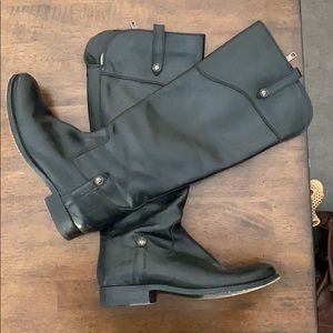 Frye Melissa black leather boots size 6